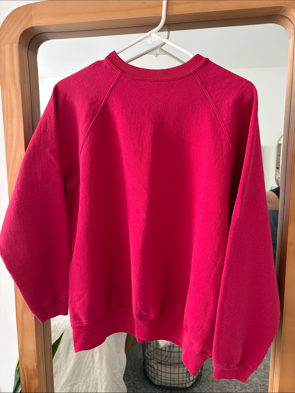 Vintage Red Crew Neck Hanes Sweatshirt -